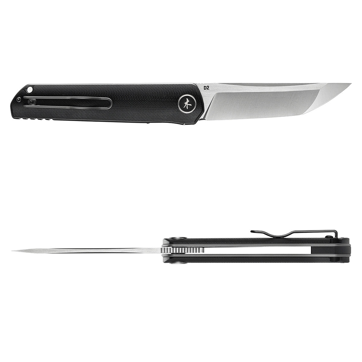 Miki Folding Knife Pocket Japanese Knife, G10 Handle, EDC Knife w/ D2 Steel Blade, Camping Outdoor Fishing And Everyday Carry, Pocket Samurai Folding Knife