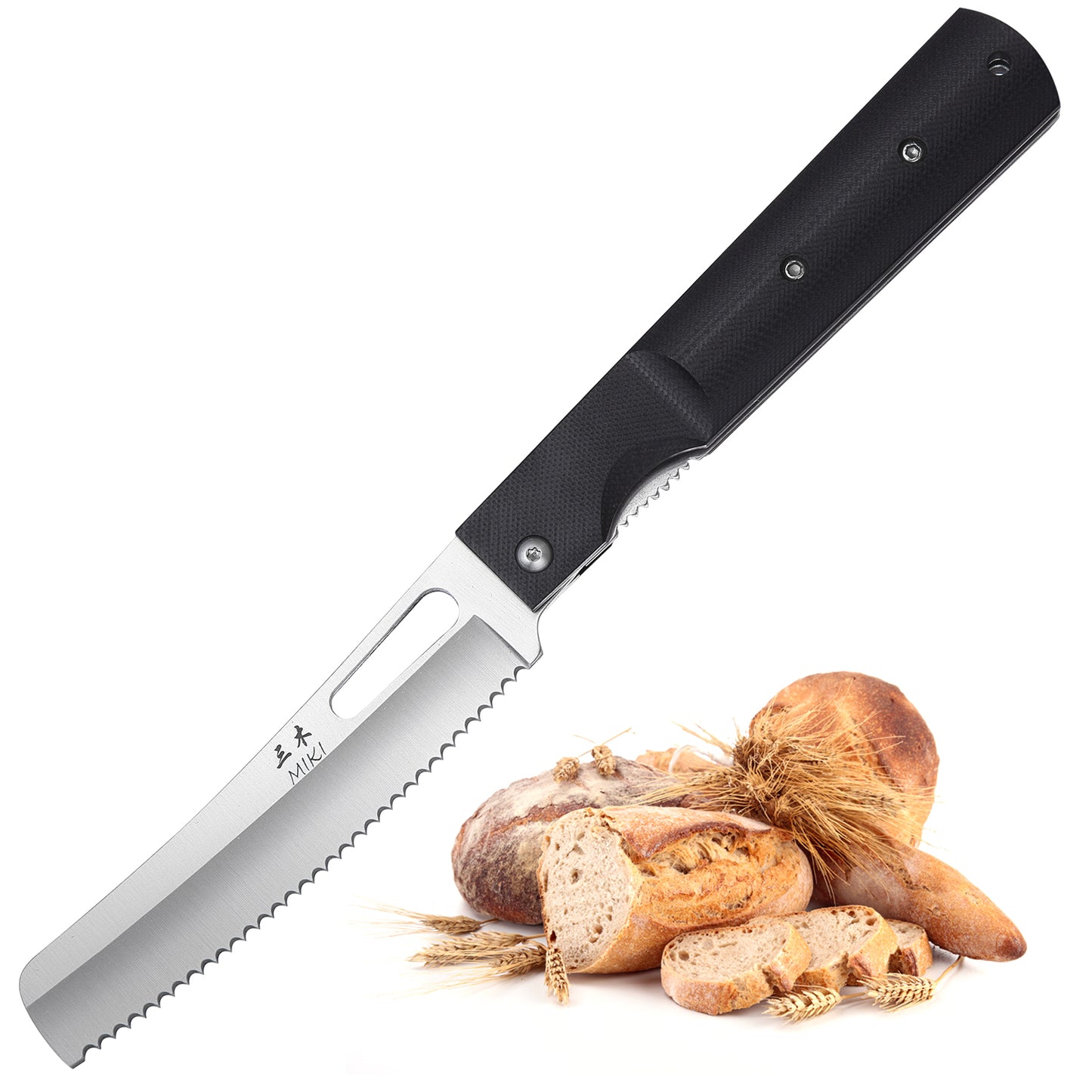 Miki 4 piece set 440A Stainless Steel Blade Japanese Kitchen Chef Folding Pocket Knife for Outdoor Camping Cooking