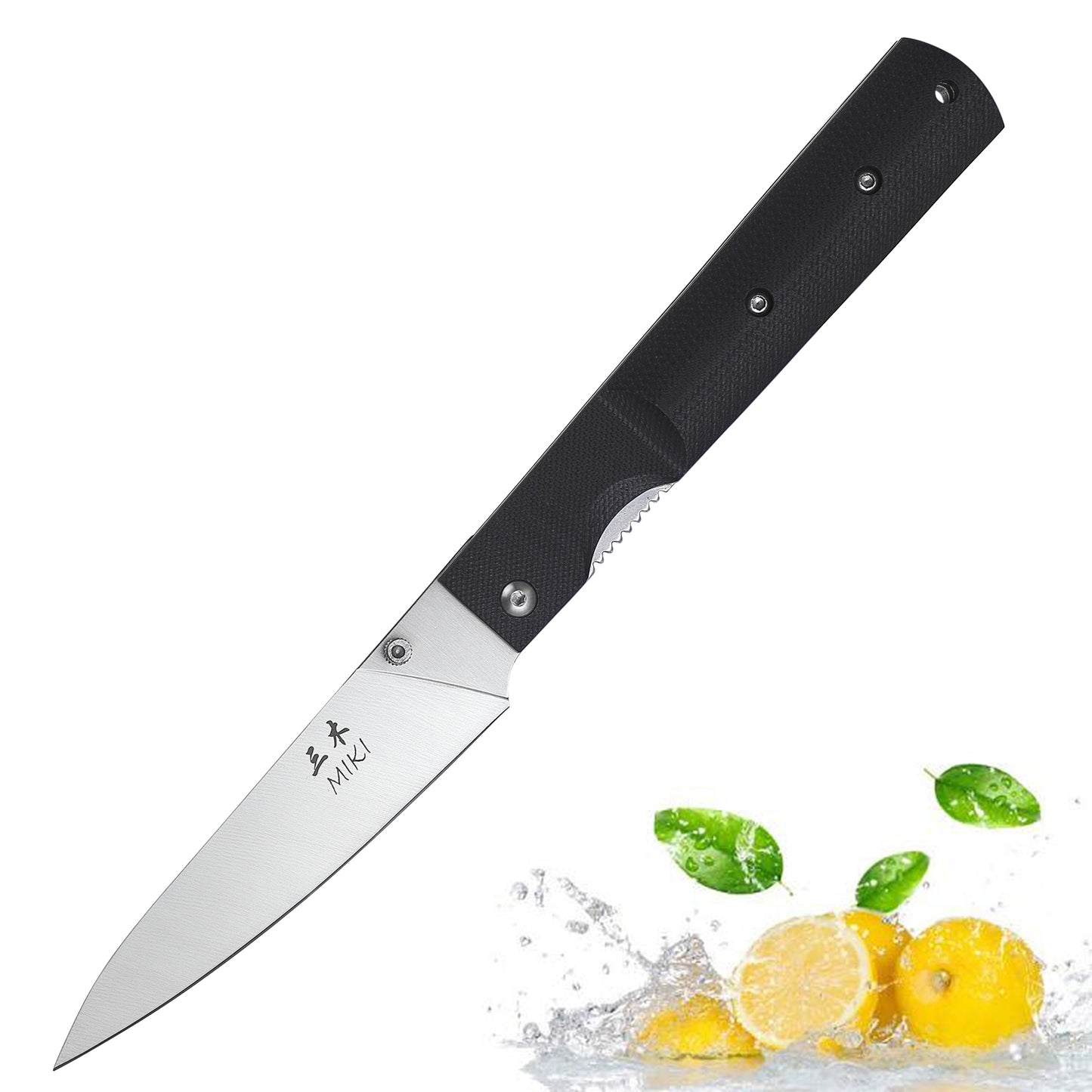 Miki 4 piece set 440A Stainless Steel Blade Japanese Kitchen Chef Folding Pocket Knife for Outdoor Camping Cooking