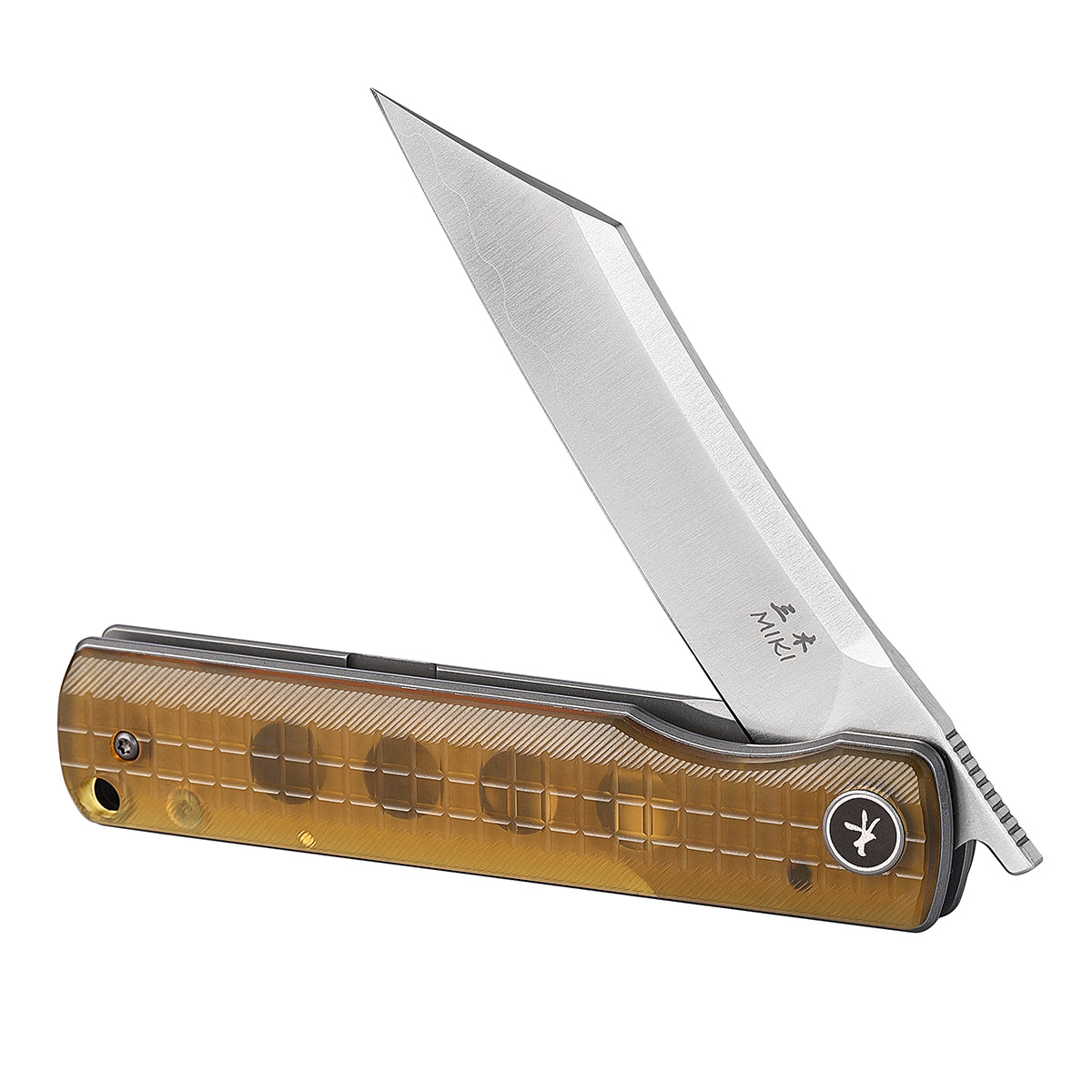 MIKI Folding Pocket Japanese Knife, PEI Handle，Japanese SLD-MAGIC Steel Blade, Pocket Clip,Camping Hiking Knives, Every day Carry EDC Knife
